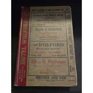 1941‎ Polk's Danville City Directory Vermilion County Illinois Advertising